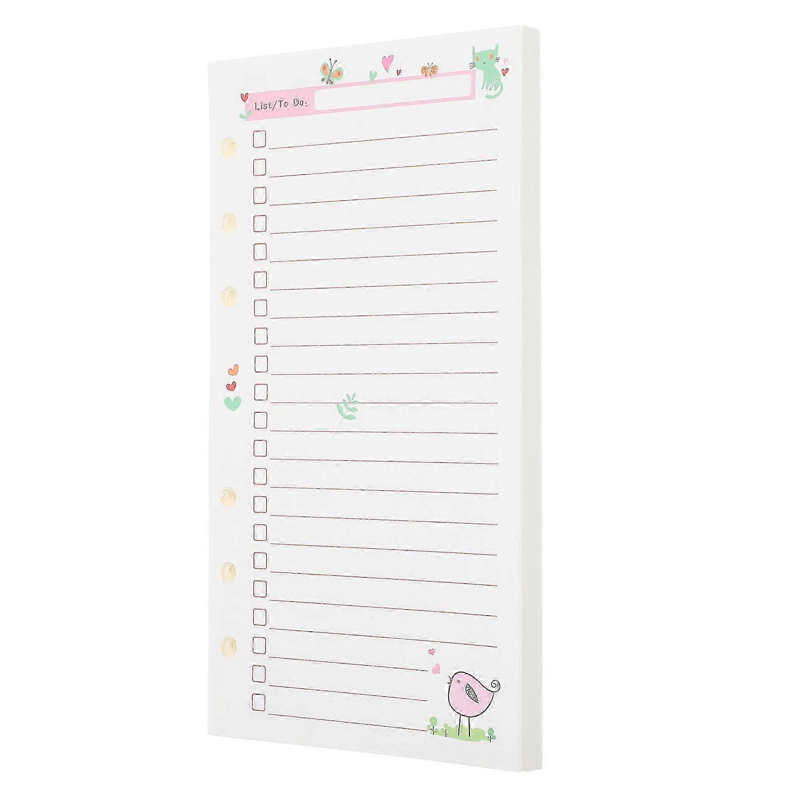 Refill Pad Blank Refills Paper List-Making Study 1Pack