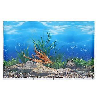 Creative Fish Tank Decals Aquarium Background Poster Backdrop Stickers Paper