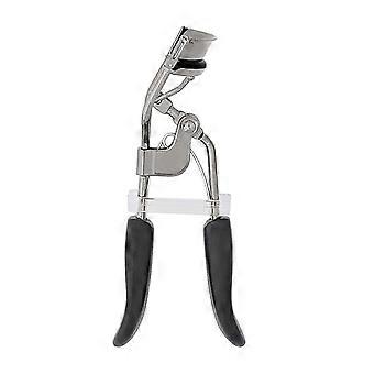 e.l.f. Pro Wimpernzange, für starke, konturierte, augenöffnende und voluminöse Wimpern, inklusive zusätzlichem Ersatz-Gummipad, Silber