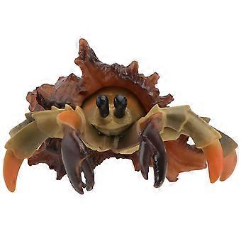 Simulation Animal Toy Hermit Crab Model for Decor 1Pcs Brown PVC Kids