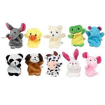 10szt Story Time Finger Puppets Lovely Cartoon Animal Cute Finger Puppets