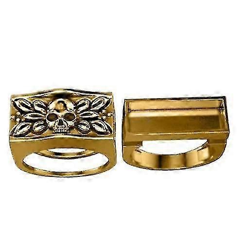 Invisible Compartment Punk Skull Ring