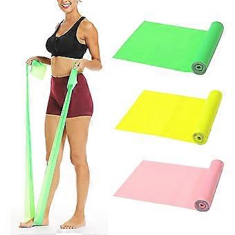 Resistance Bands 3 Pack 5 Ft. Long Elastic Exercise Stretching Strap For Physical Therapy, Rehab, Yoga