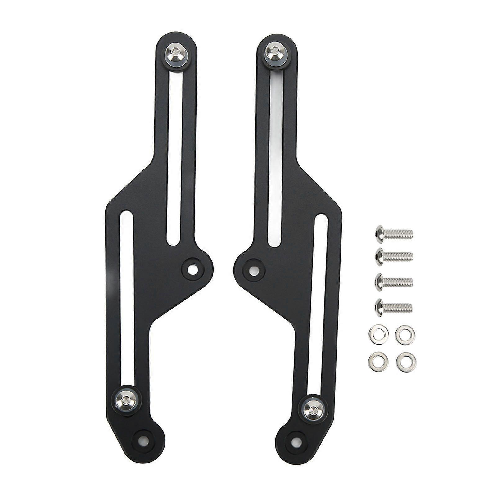 Pair Motorcycle Adjustable Windshield Bracket Anodized Black Replacement for Tenere 700 XT700Z 2019?2021