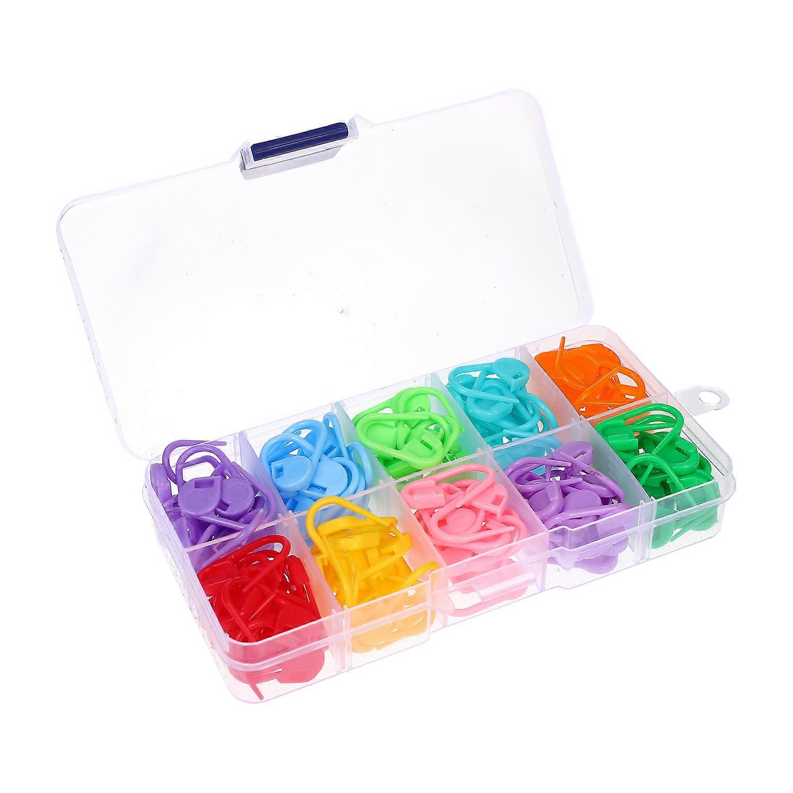 150pcs Plastic Stitch Markers Multi-functional Knitting Markers Crochet Clips