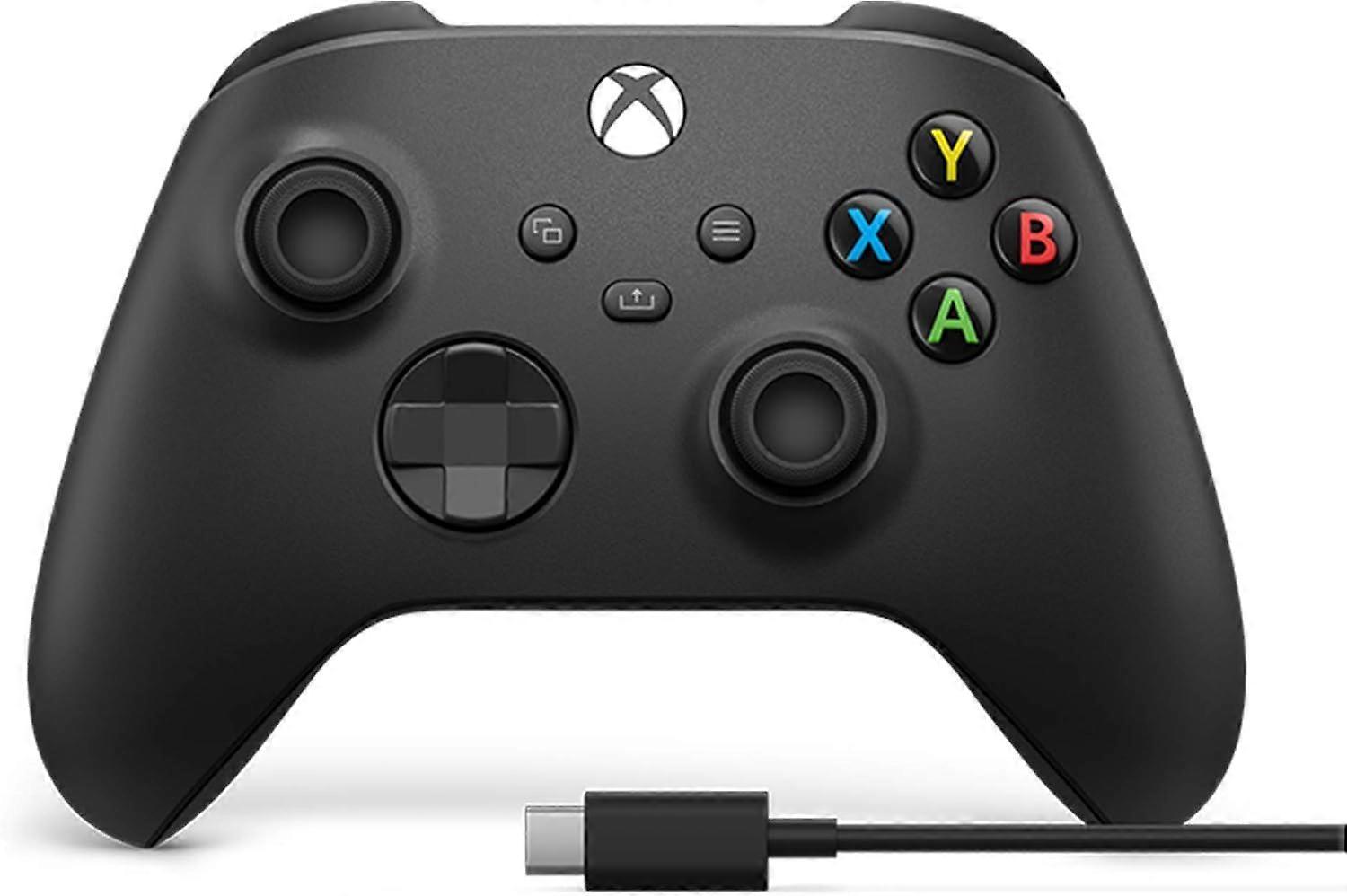 Microsoft Xbox Wireless Controller & USB-C Cable Black (Compatible with Xbox One
