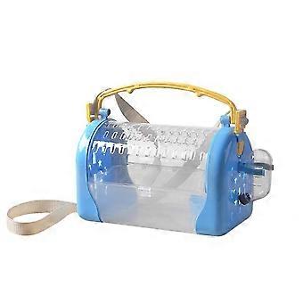 1Pc Pet Hamster Carrying Box Transparent Breathable Portable Case with Belt