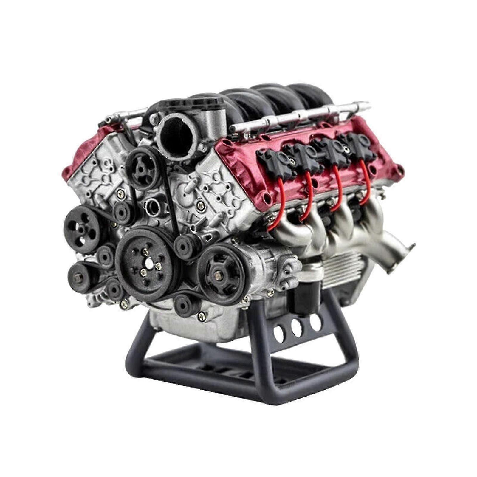Metal Model Building Kit Compatible V8 Engine Replica FASTXM