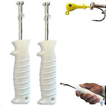 2pcs Quick Release Fishhook Extractor Portable Ergonomic Dehook Tool Compatible Allpes Hooks FASTXM