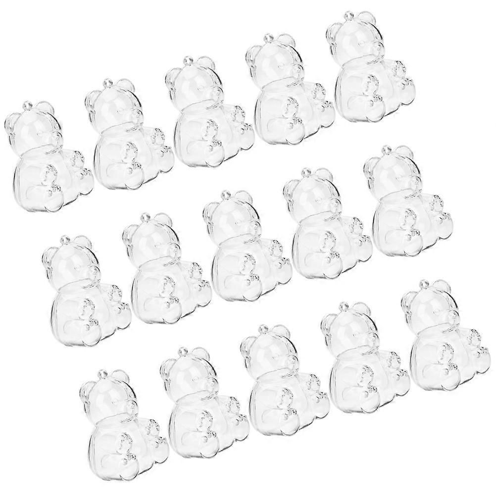 15Pcs Treat Boxes Bear Shaped Boxes Small Candy Boxes Candy Packing Boxes Wedding Party Candy Boxes