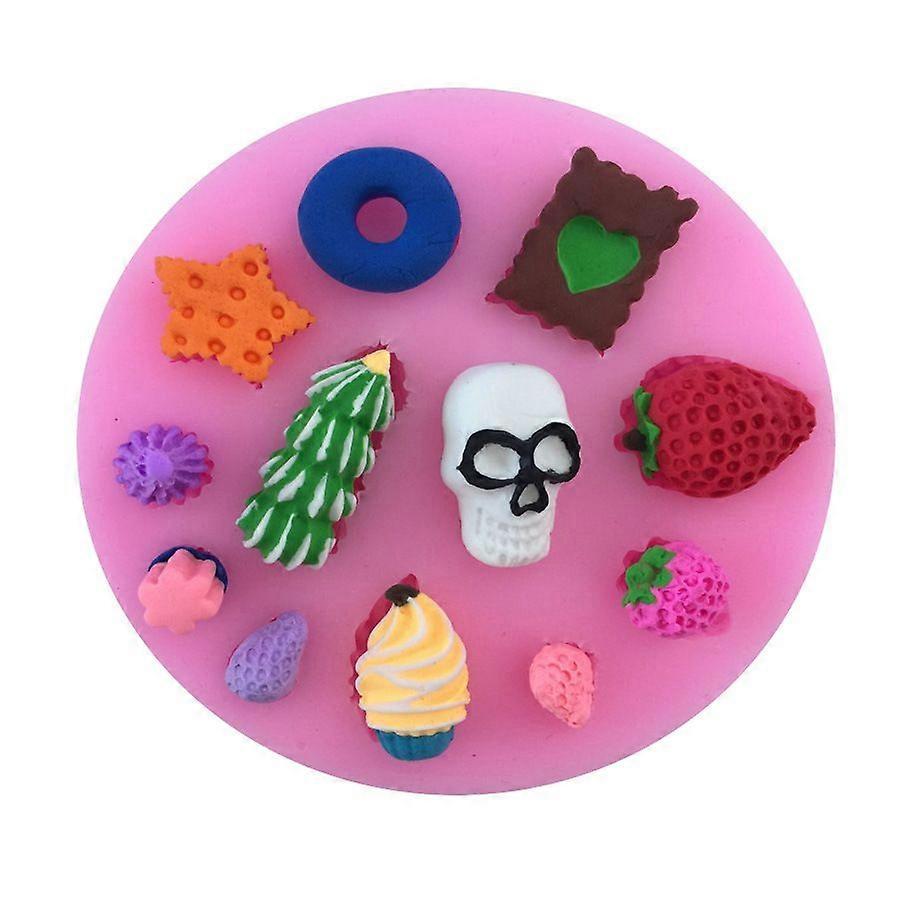 Strawberry Dessert Biscuit Shape Cake Mold - 1PC
