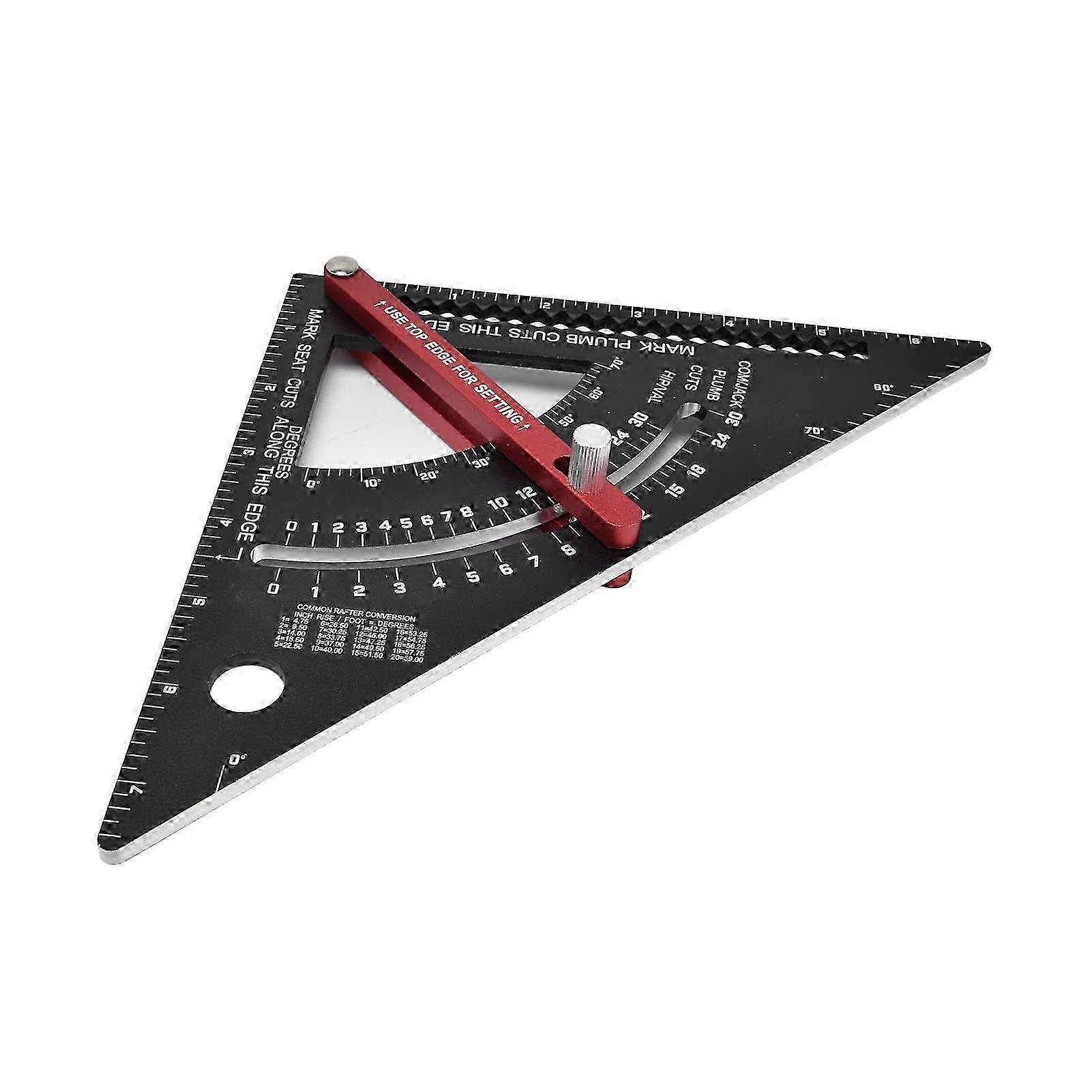 Adjustable Triangle Ruler, Aluminum Alloy Triangle Ruler, Movable Triangle Ruler Multifunctional Tool