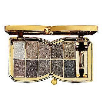 10-Color Glitter Eyeshadow Palette Waterproof Long Lasting Pigment Shimmer Makeup Set