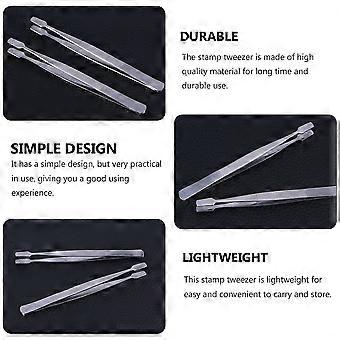 Stamp Tweezer Stainless Steel for Daily Use 3Pcs Portable Nipper