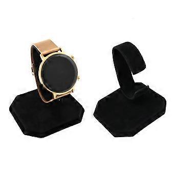 2PCS Black Velvet Watch Display Stand CRing Holder for Bracelets and Watches, Home or Retail