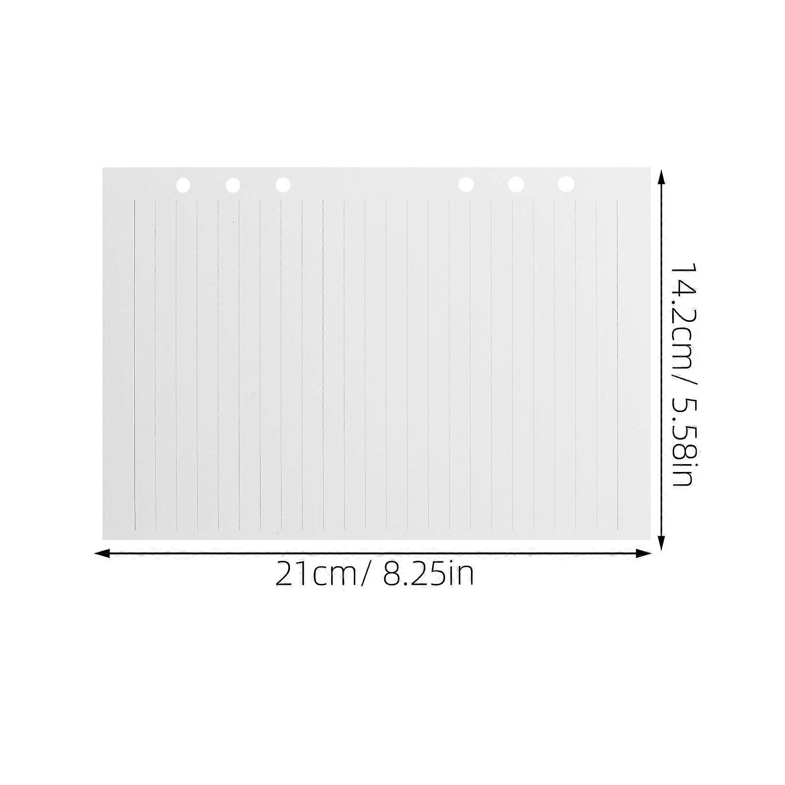 White Notebook Filler Paper for Binder Planner Inserts 225Sheets