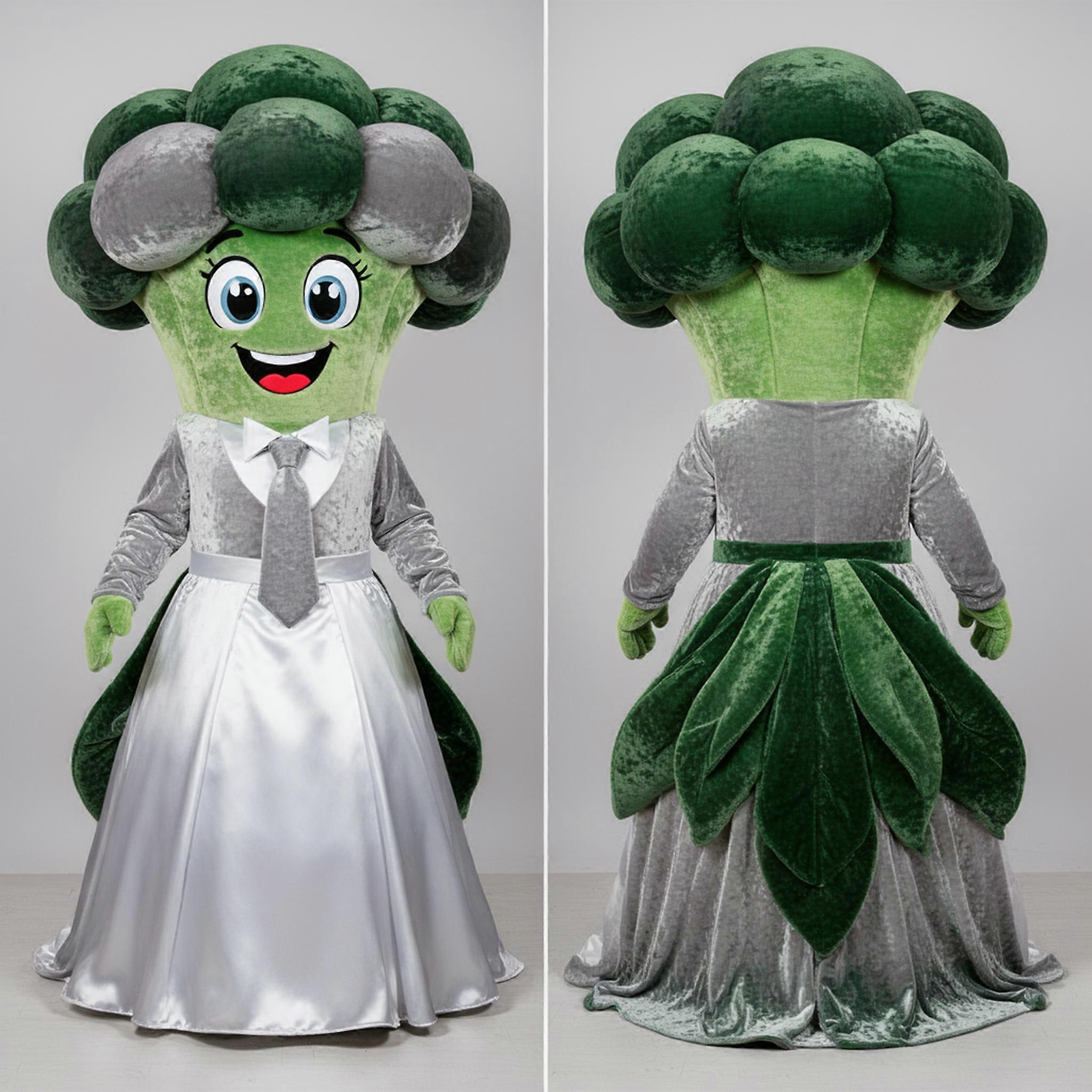 MASTICOT Velvety Silver Leafy Broccoli Mascot