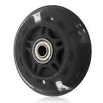 Metal Children Scooter Wheel 80mm Replacement Repairing Rollerskate Lighting Wheels Part Component Accessories  Black