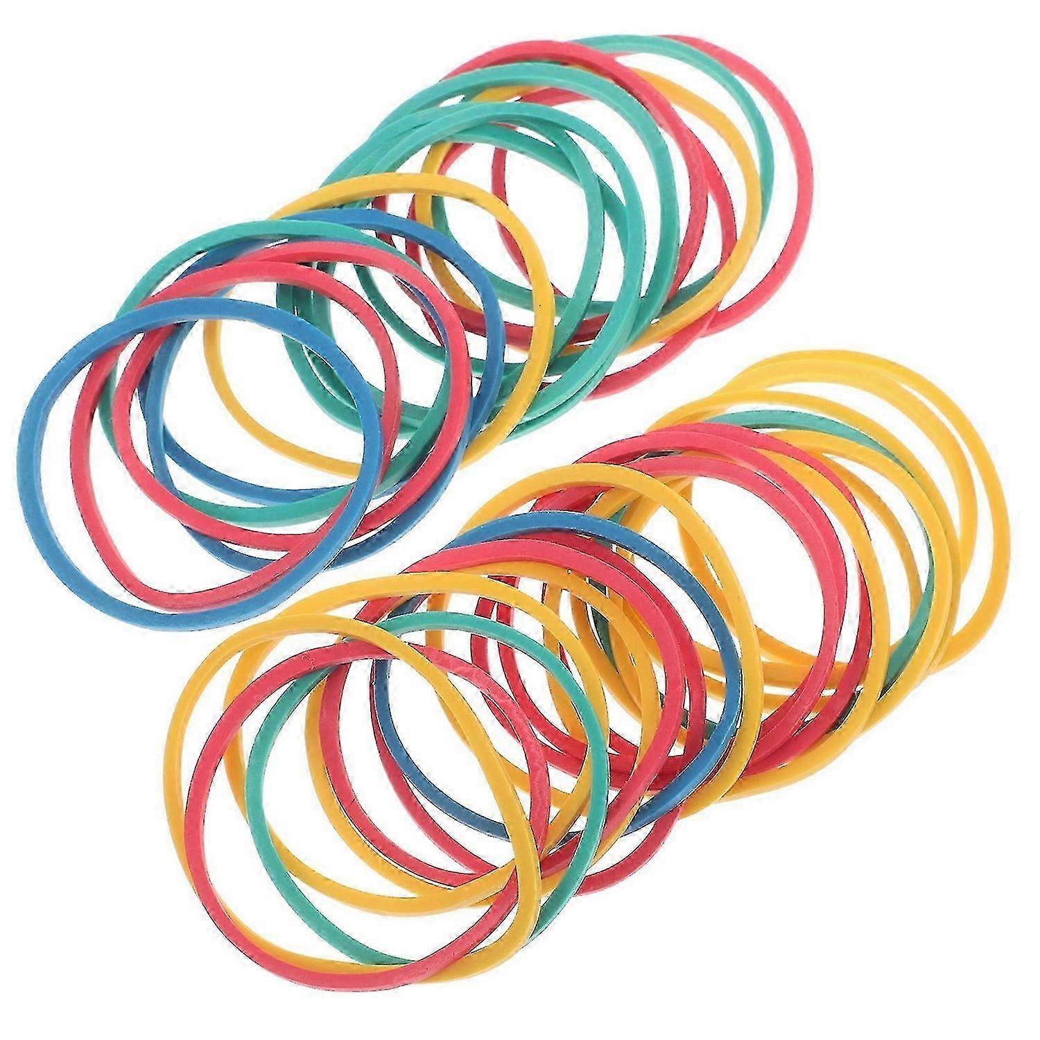 60PCS Vibrant Stretchable Rubber Bands