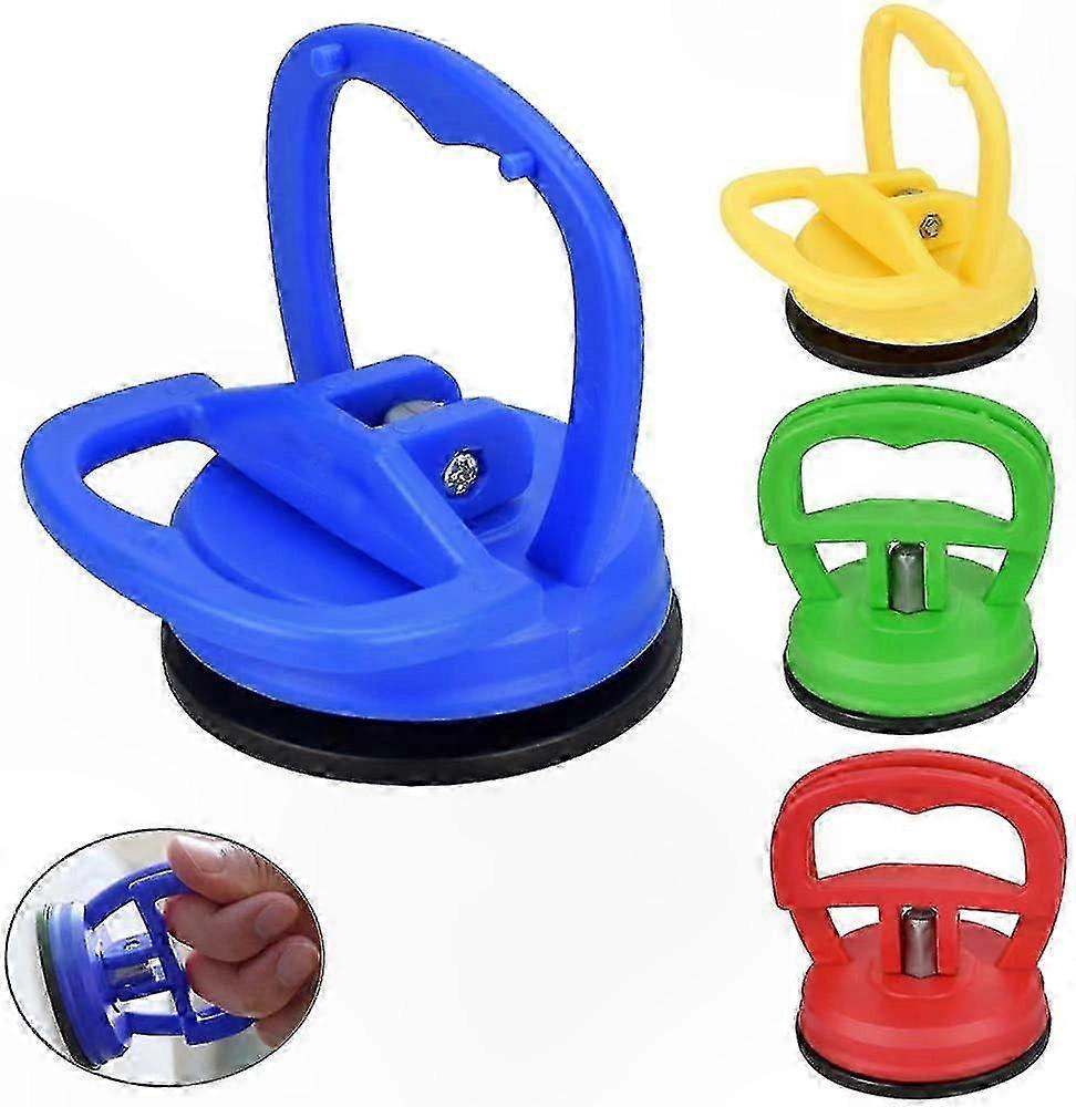 4-Pack Dent Puller Suction Cups with Color Variants for Easy Use
