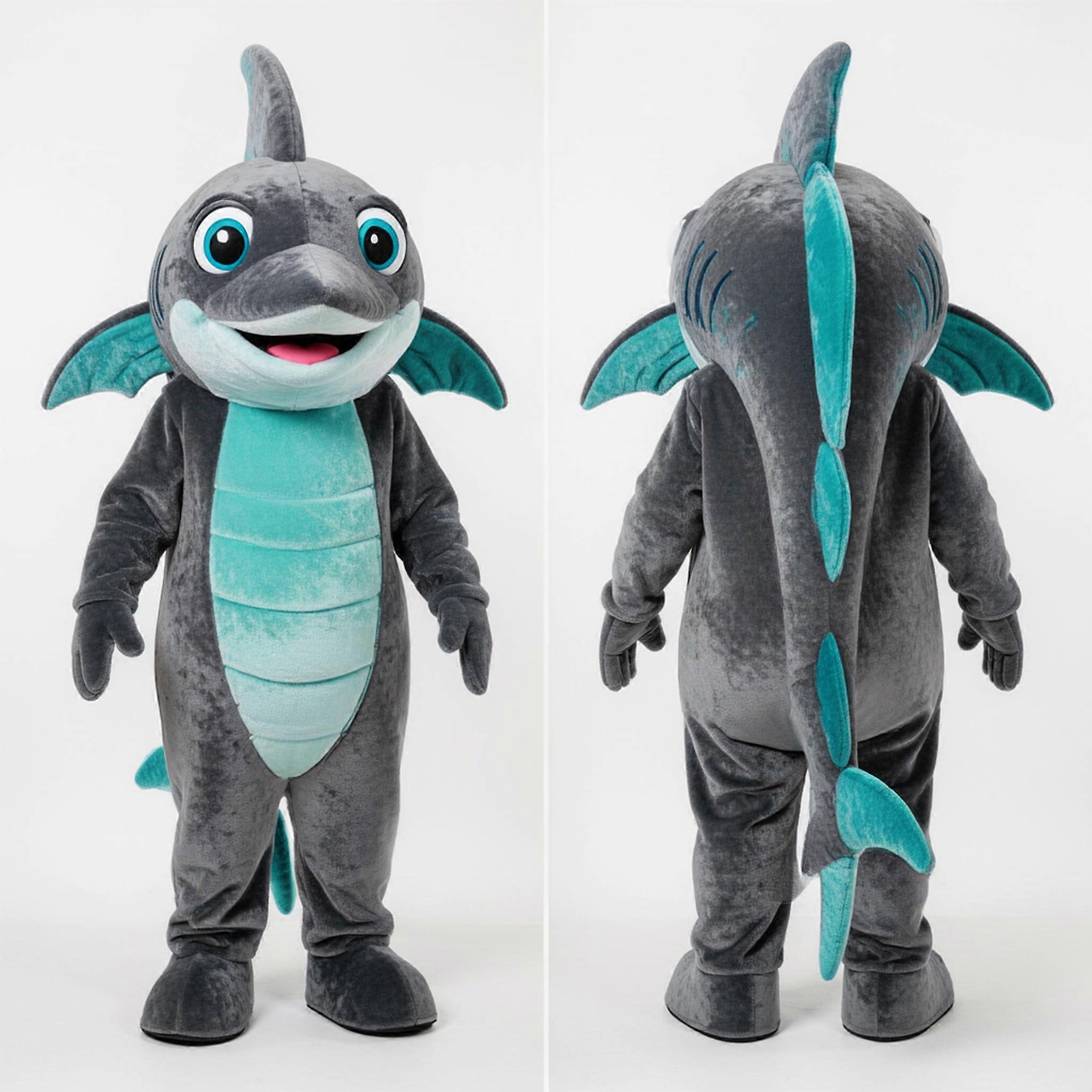 MASTICOT Rust Orange Sleek Swordfish Mascot