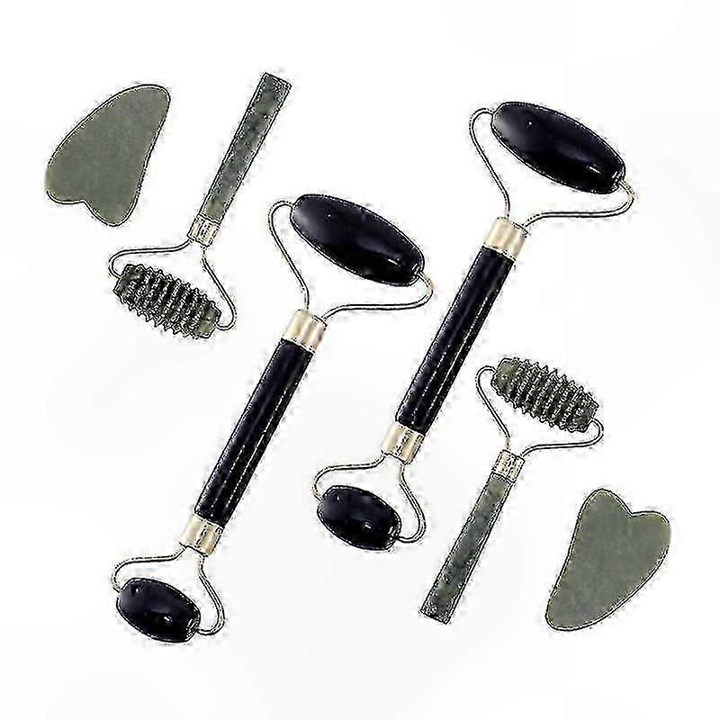 6-Pack Natural Stone Facial Rollers-Good