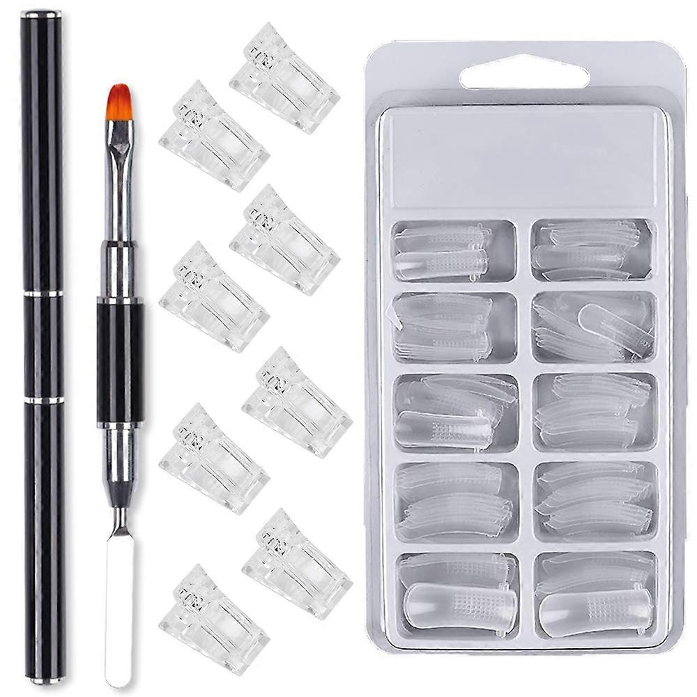 Nail Tip Clips, Secure Grip, ABS Material, Gel Nail Application