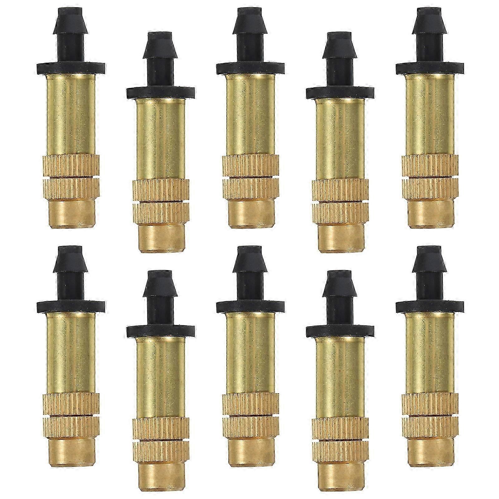 10Pcs Copper Atomizing Nozzle Set for Water Misting and Irrigation