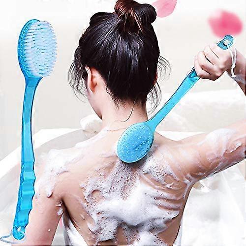 Silicone Exfoliating Bath Brush Long Handle Double-Sided