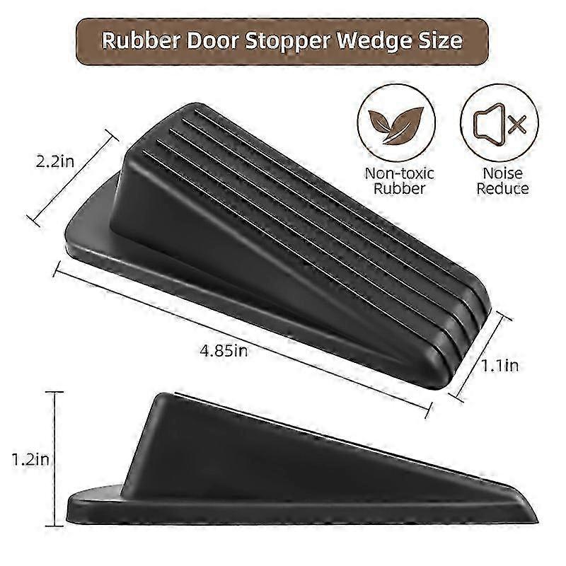 Wide-Gap Rubber Door Stop Wedge