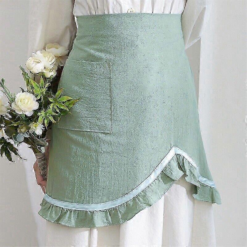 Soft Washed Cotton Kitchen Half Apron
