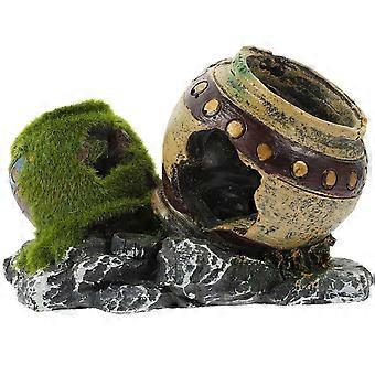 Shaped Aquarium Ornament Resin Decor for Fish Tank 3Pcs