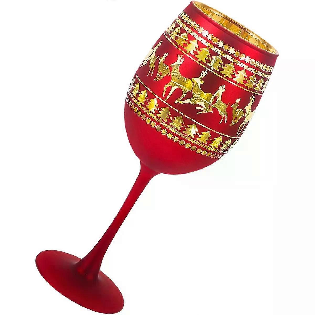 Wine Glasses with Stem Red Glass Goblets