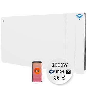 Designradiator Elektrisch - 2000 W Vermogen - 45 cm Hoogte - Keramiek - Voor Badkamer En Woonkamer