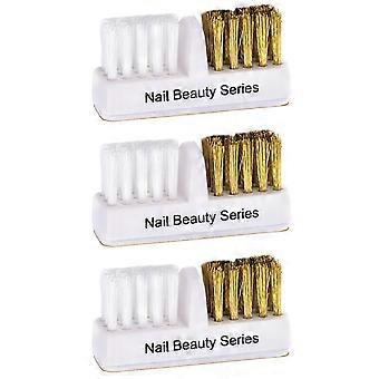 Nail Polisher Brush 9Pcs Cleaning Brushes for Nail Grinding