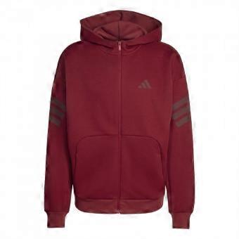 Adidas Herren Hoodie Future Icons, durchgehender Reißverschluss.