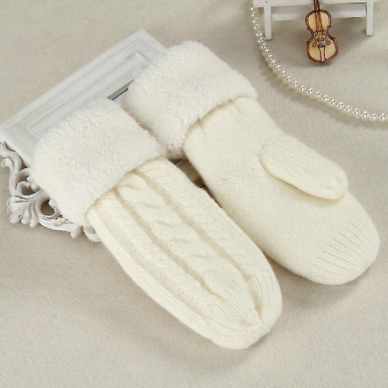 Frauen Mode Strick Twist Blumen Fäustlinge / Handschuhe