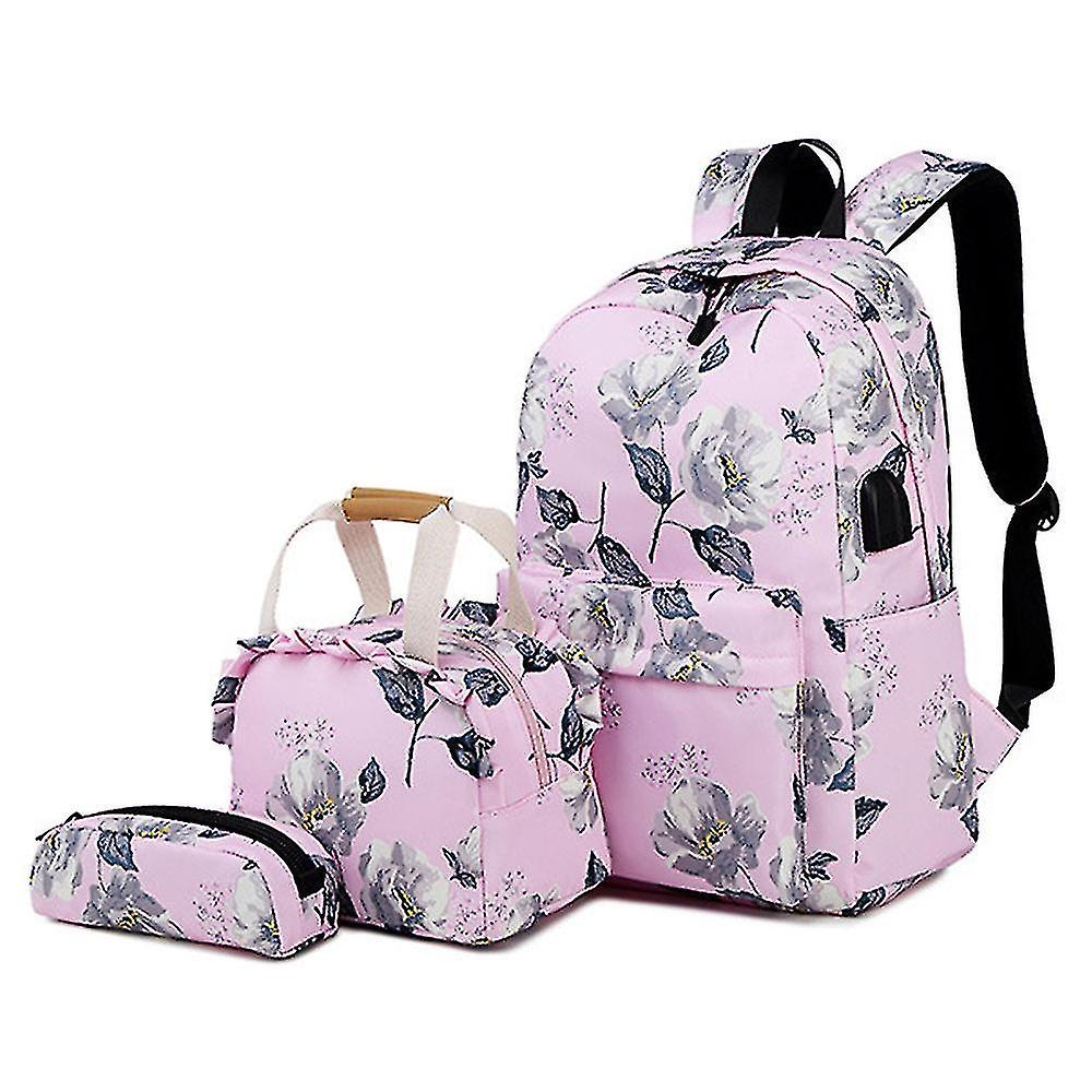Pink Schoolbag For Middle School Students