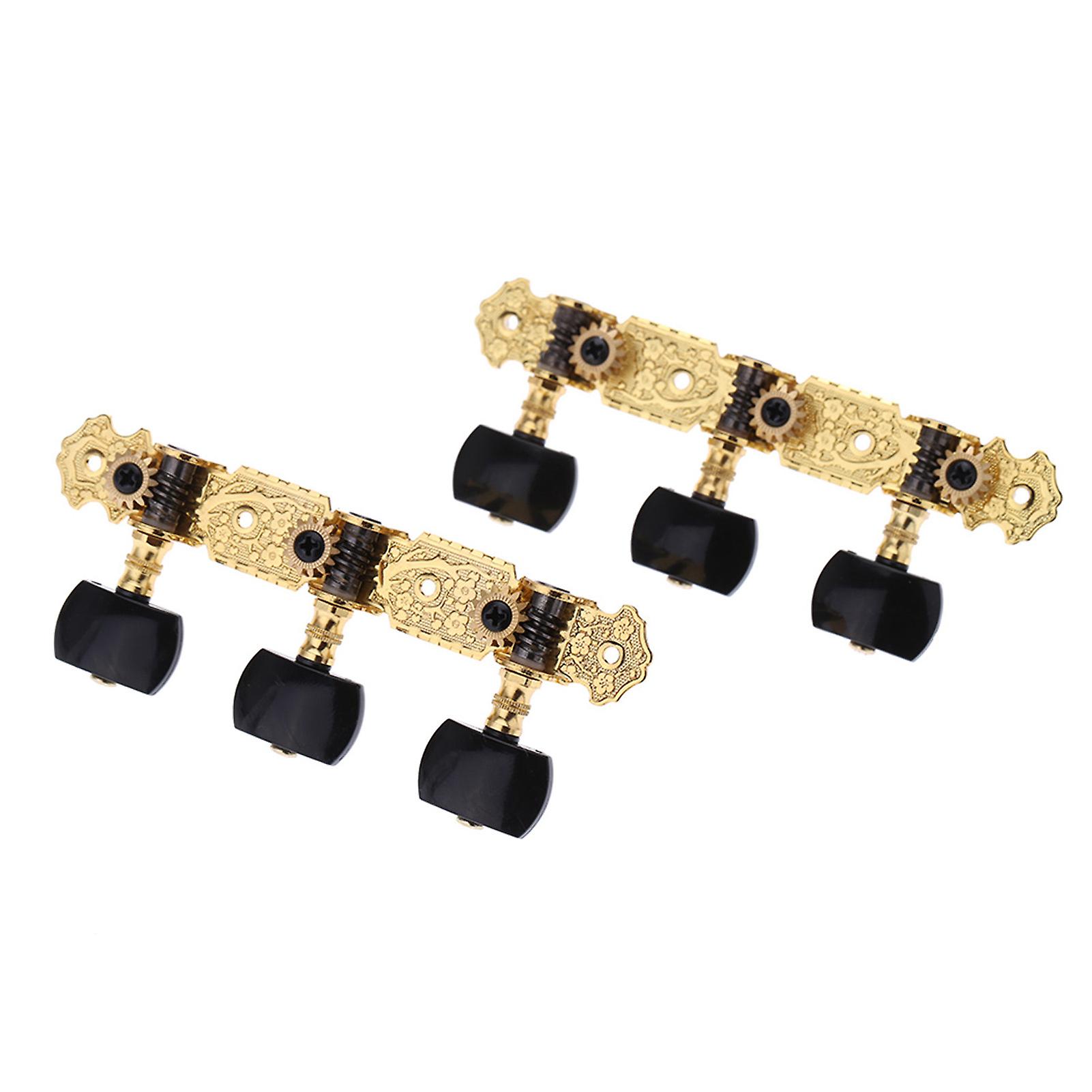 1 Pair Gold-plated 3 Machine Head Classical Guitar String Tuning Keys Pegs