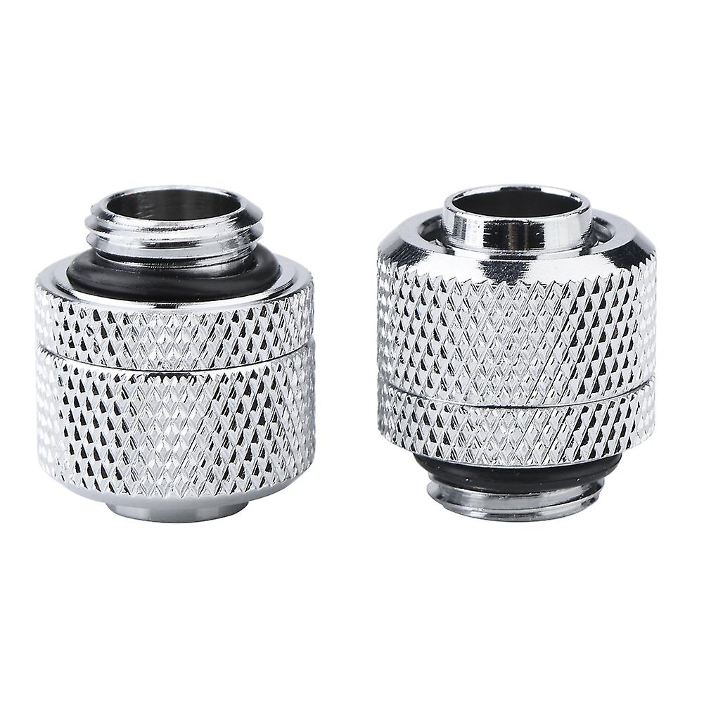 2PCS G1/4 Thread Flexible Tube Connector Brass Two touch Fitting for PC Water Cooling