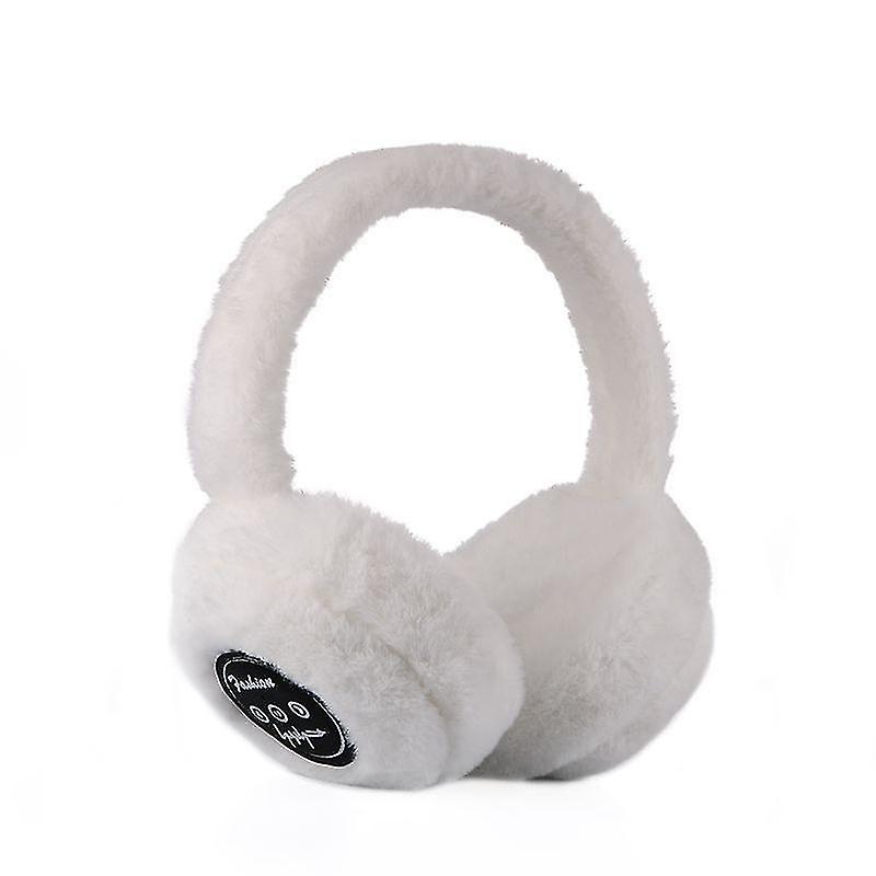 Winter Warm Bluetooth 5.0 Music Earmuffs Wireless Call (blanco)