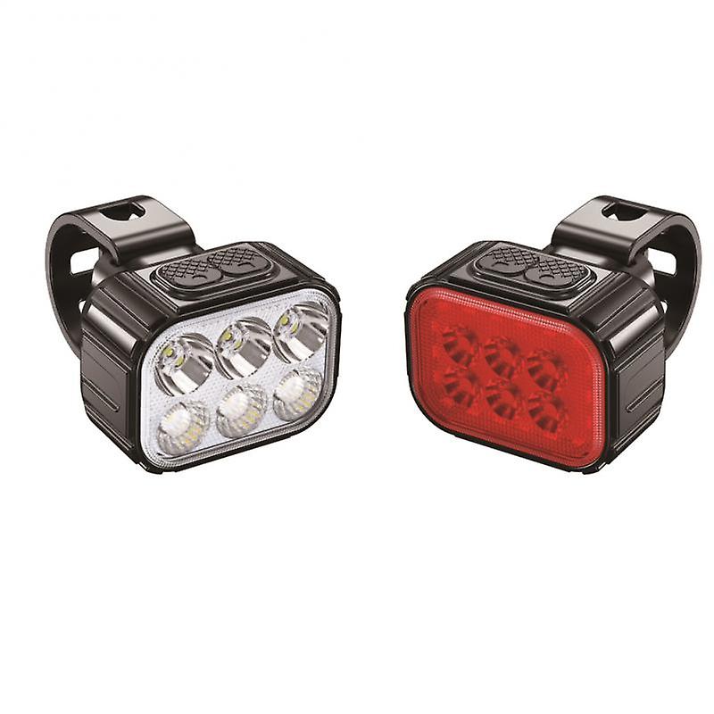 LED Bike Light Bicycle Front Rear Light TYPE-C Rechargeable Waterproof Cycling Light