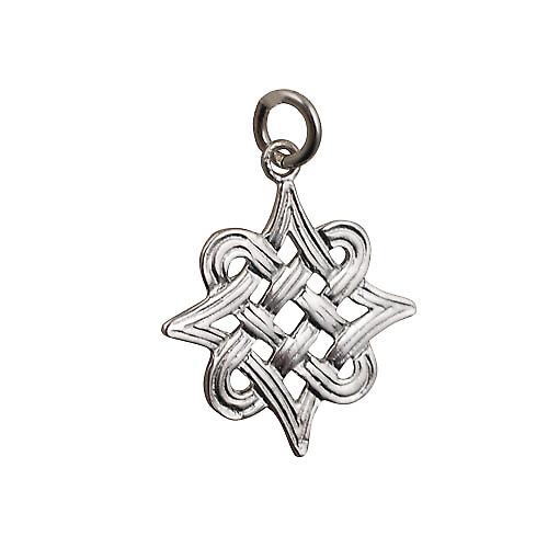 Silver 23x23mm Celtic knot Pendant