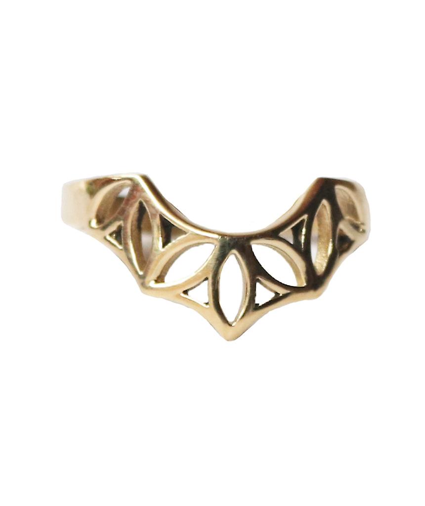Geometric Flower Ring 27412