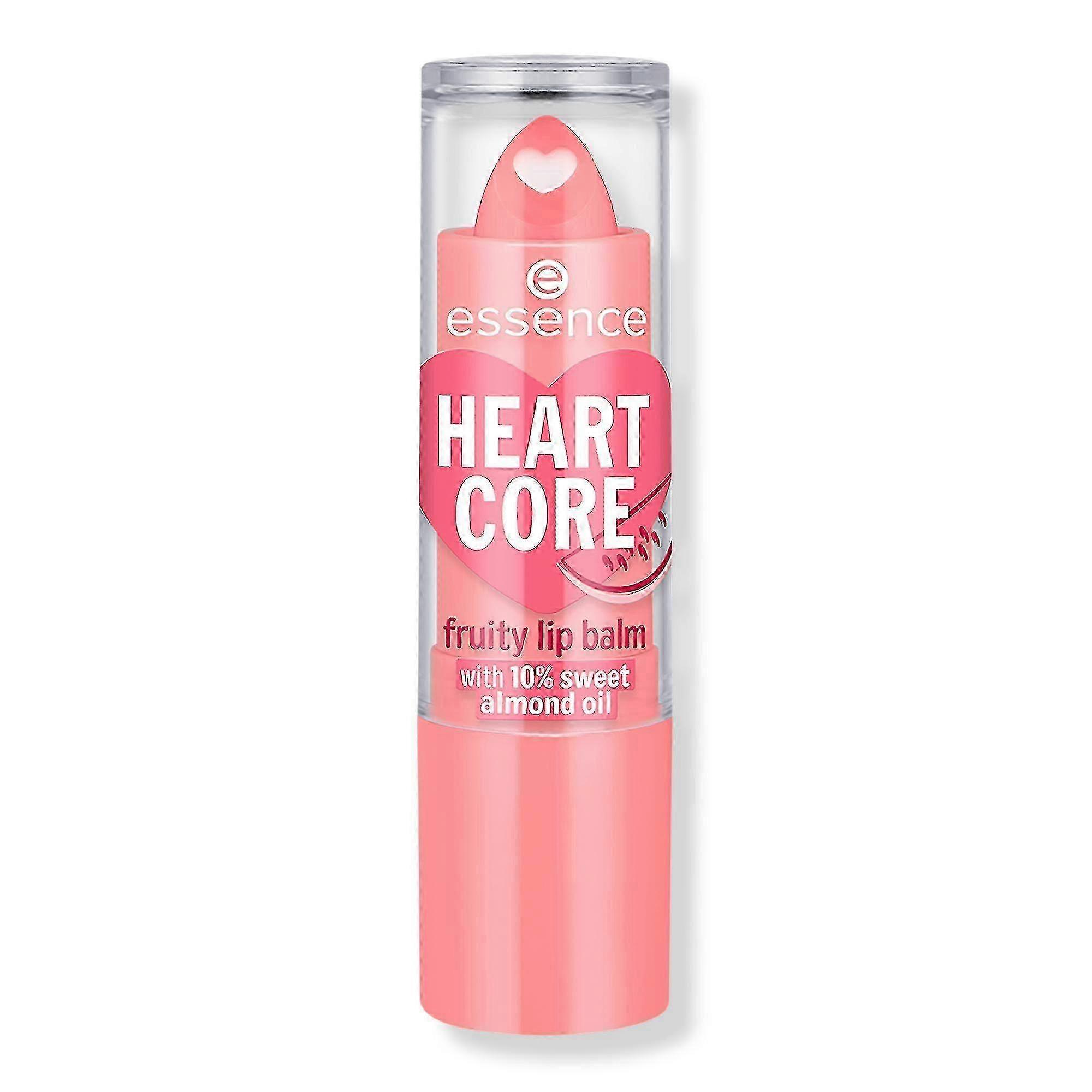 Essence Heart Core Fruity Lip Balm, 03 Vild Vattenmelon
