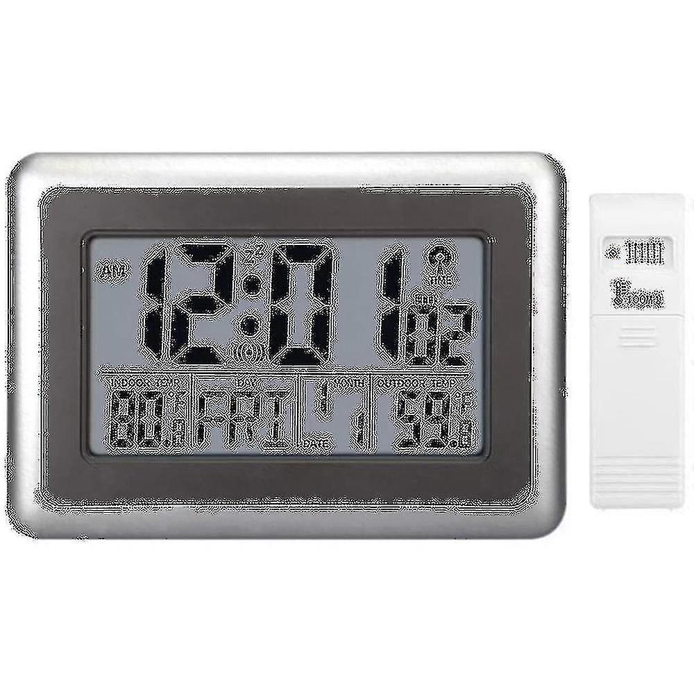 Atomic Wall Desk Clock With Temperature Date Calendar For Kitchen
