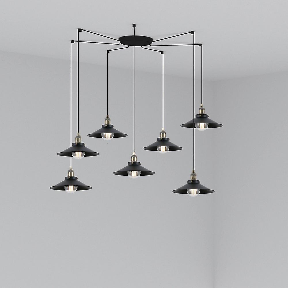 Faro MARLIN - Cluster Pendant Ceiling Light Black, E27