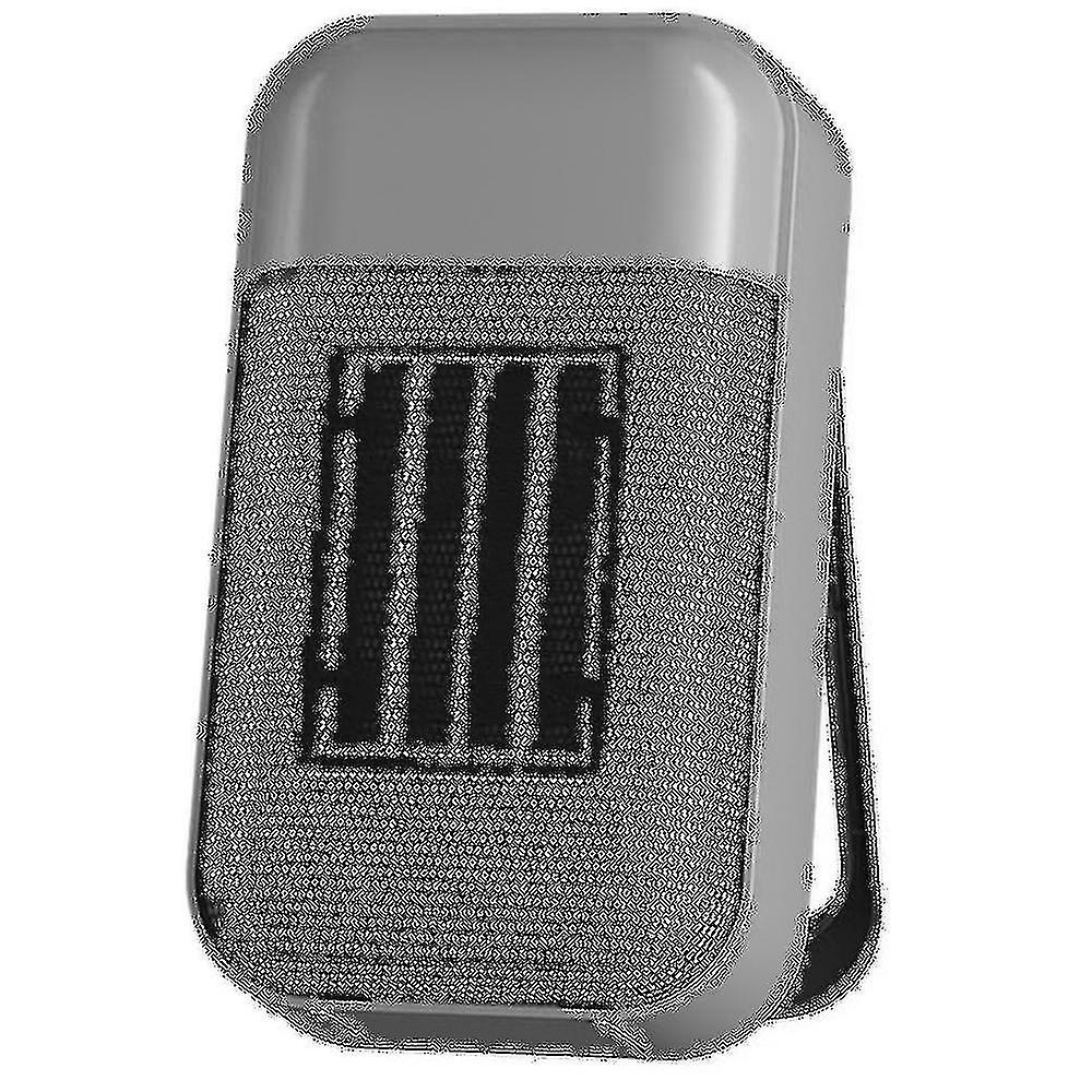 Mini Camera Heater Household Small Desktop Heater Hot Fan Speed Heat Small Eu Plug Grey