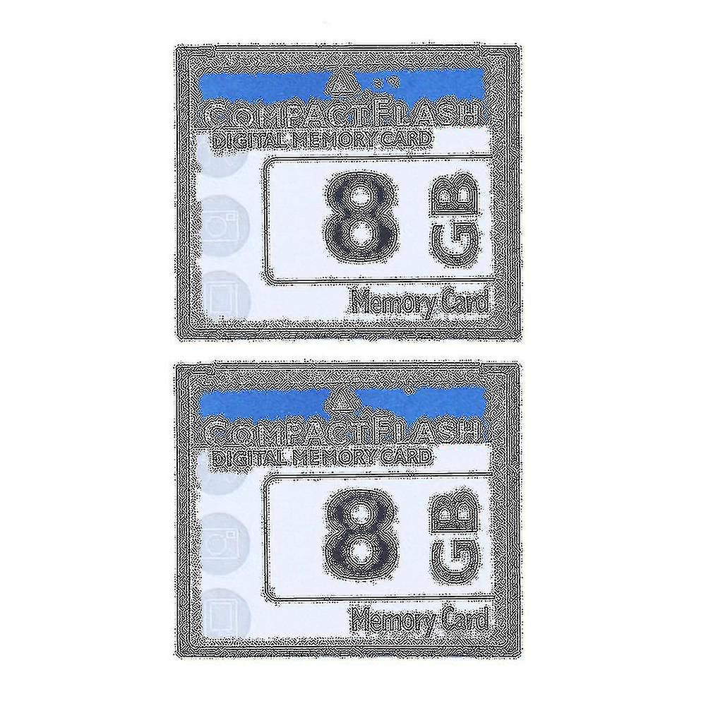 2x Professional 8gb Compact Flash Memory Card(white&blue)