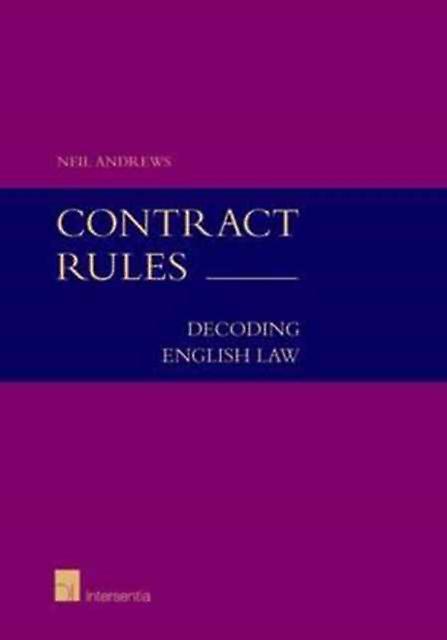 Contract Rules Student Edition by Neil Andrews Paperback Book